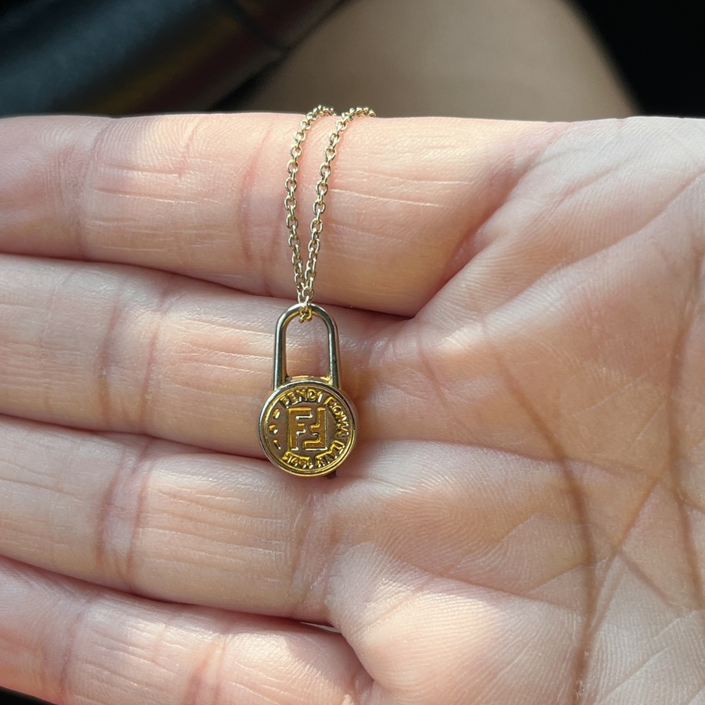 Authentic repurpose Fendi bag charm